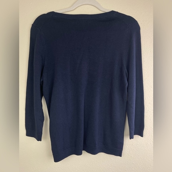 NWT Talbots Holiday Llama Crewneck Sweater Size PM - Picture 5 of 6